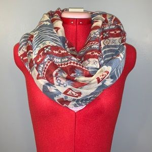 Aztec Printed Infinity Scarf